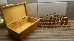 Fa sakk-készlet  fadobozban