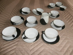 Art deco hollóházi "Pingvin" csészék  sok darab