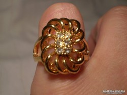 ​Gold filled kristályos gyűrű