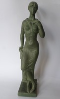 László Deák: leaning woman 39 cm terracotta