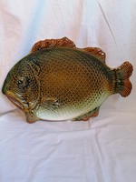 Large granite fish ceramic bowl