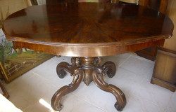 Antique Viennese chippendale spider legs on salon table