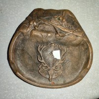 Ash ash style, 2. World War II style, deer, rifle motif, bronze casting