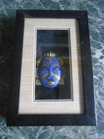 Picture wall wooden Indonesian mask 3 dimensional 18 * 12 * 3 cm
