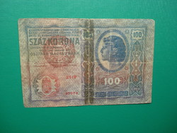 100 Crown 1912 Hungary with overstamping!