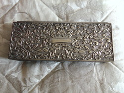 Old silver plated jewelry box