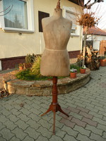 Antique mannequin / tailor in very nice condition with tear-free original textile cover