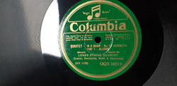 Lener string quartet mozart in g major no. 19 - 2 pcs rare! Gramophone disc 78 rpm