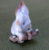 Zsolnay with porcelain bunny bark