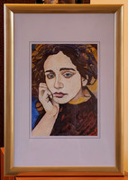 "Lengyel lány" c. női portré
