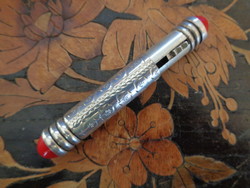 Antique silver lipstick holder