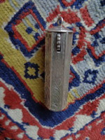Antique silver lipstick pendant toilet