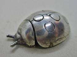 Ritka antik iparművész ezüst hétpettyes katica