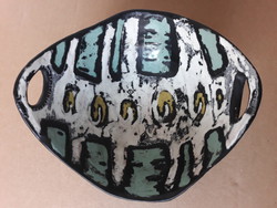 Gorka lívia unique ceramic decorative plate, centerpiece