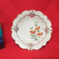 German germany wallendorf baroque hand painted floral small plate.