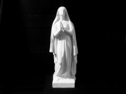 Fehér Herendi porcelán figura: 47 cm-es Szűz Mária