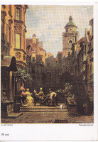 Postcard / painting by carl spitzweg