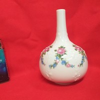 German, German Wallendorf baroque floral sphere vase.