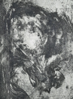 Abstract etching with unidentified signature