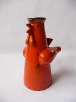 Lénárt ceramic rooster ornament