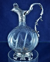 Beautiful antique silver decanter, Paris, CA. 1870 !!!