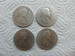 Horthy ezüst 5 pengő 1930 4 darab LOT !!!  ﻿