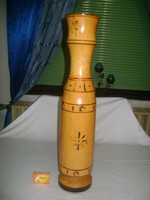 Retro wooden vase - 53.5 cm high, 3 kg