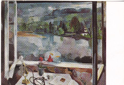 Postcard / painting by Bernáth aurél