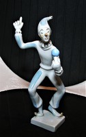 Bohóc - Drasche porcelán figura  - 18 cm