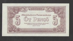 5 pengő 1944. TÖKÉLETES UNC!!  RITKA!!