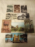 44 db képeslap hazai turisztikai kiemelt területet bemutató lap, 38 postatiszta