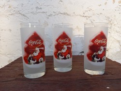 Coca-cola glass set_3 pieces_Christmas