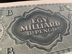 *** Egymilliárd B.-Pengő hátlapi fázis nyomata ***