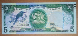 Trinidad és Tobago 5 Dollars 2006 Unc