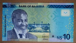 Namíbia 10 Dollars 2015 Unc
