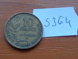 FRANCIA 10 FRANCS FRANK 1953 / B,B (Beaumont-le-Roger) Alumínium-bronz KAKAS  S364