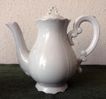 Graceful white zsolnay teapot