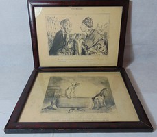 Humorous graphic pages 1900s French - Hungarian f.Hoffmann-la roche & cie sa bâle