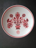 Hollóháza Weiss Manfred porcelain memorial wall bowl - ep