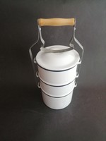 Enamel food container in super condition - ep