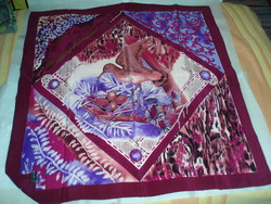 Vintage genuine silk scarf