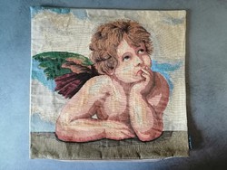 Machine tapestry raffaello angel pillowcase