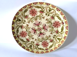 Zsolnay, very rare collector's master painter painted wall decoration, wall plate