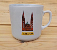 Zsolnay Szeged memorial mug
