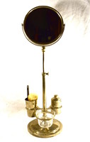 Rarity: art deco wmf men's toilet mirror with height-adjustable stand accessory design !!!