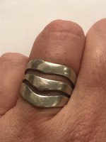 Széles ezüstgyűrű