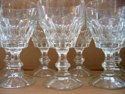 Set of wine glasses with crystal base 10 + 1 pcs