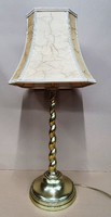 Antique copper table lamp restored