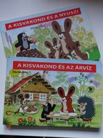 Zdenek Miler két szép kisvakond mesekönyve együtt: A kisvakond és a nyuszi + A kisvakond és az árvíz