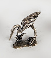 Ezüst miniatűr pár "GÓLYA " Részletgazdag. Ritka.